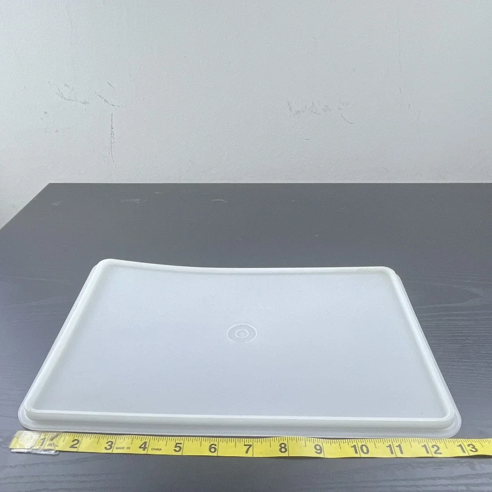 Tupperware 291-3 White Rectangular Replacement Lid 13.25